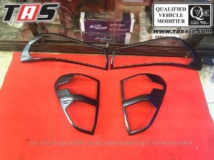 Hillux Revo 2015+ GARNISH LAMPU DEPAN BELAKANG BLACK MATTE/HITAM DOFF TOYOTA HILLUX REVO <br><br> 1 garnish_lampu_depan_belakang_black_matte_hitam_doff_toyota_h_1