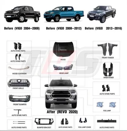 Hillux Vigo 2011+ Facelift Hilux Vigo To Hilux 2020 TAS4X4 1 whatsapp_image_2020_10_10_at_22_55_37