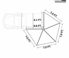 Aksesoris Offroad DELTAWING XT71 270 DEGREE AWNING IRONMAN 4X4 IAWN270R044