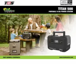 Aksesoris Offroad TITAN 500W PORTABLE POWER STATION